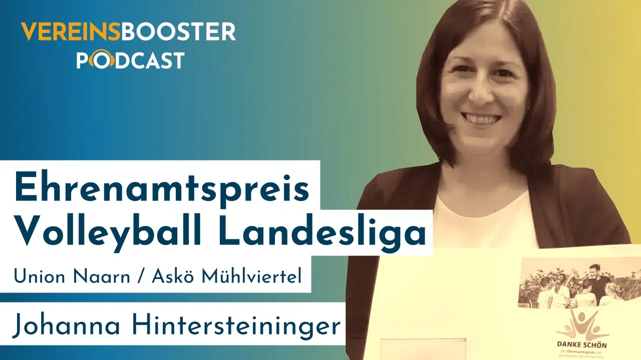 Ehrenamtspreis in der Volleyball Profiliga mit Johanna Hintersteininger titelbild 1